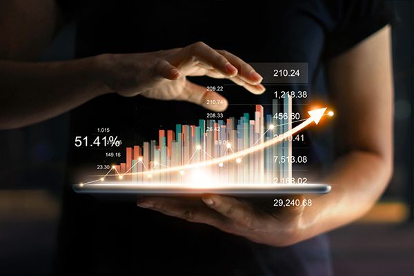 Imagem de um gráfico sobre o crescimento da procura por BPO